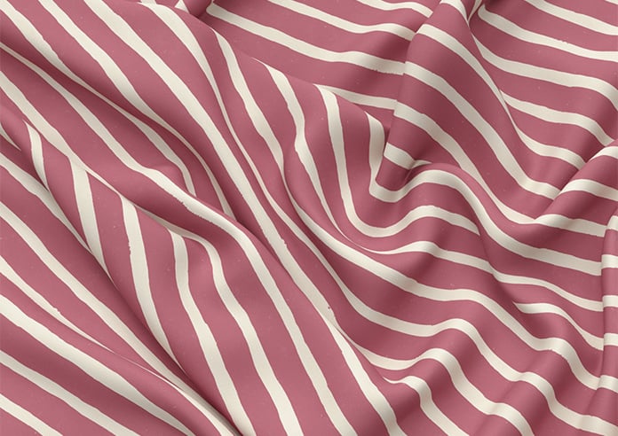 Vintage Stripe, Bowler Red - Motorised Roman Blind - Image 4